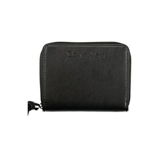 Cartera de poliéster negra