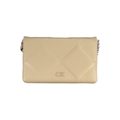 Bolso de poliéster beige