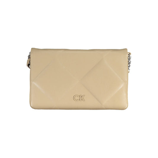 Bolso de poliéster beige