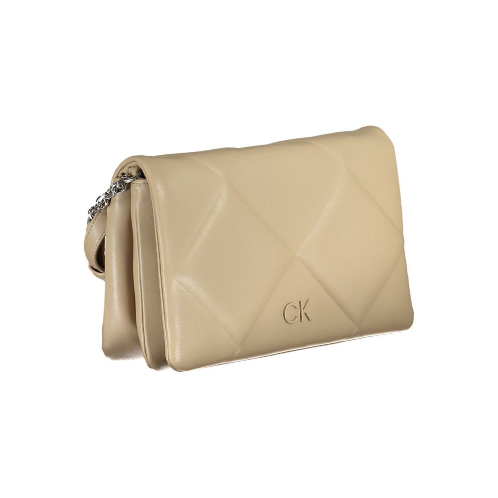 Bolso de poliéster beige