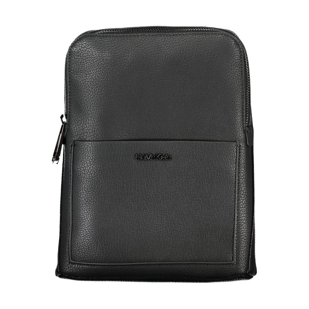 Bolso bandolera de poliéster negro
