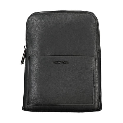 Bolso bandolera de poliéster negro
