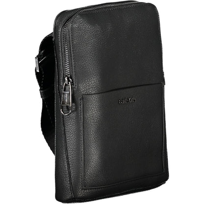 Bolso bandolera de poliéster negro