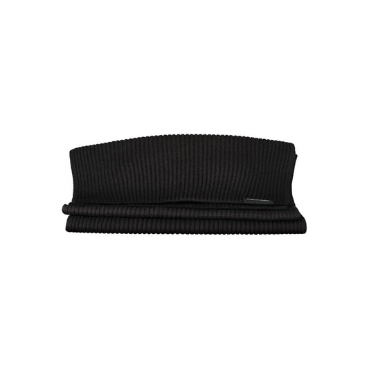 Black Cotton Scarf
