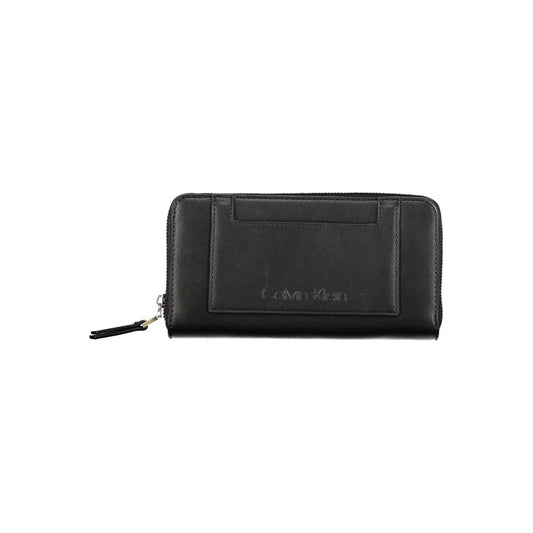 Cartera de poliéster negra