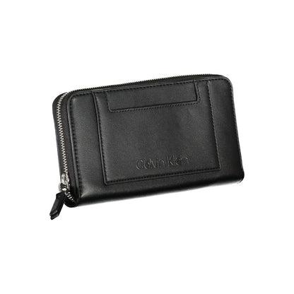 Cartera de poliéster negra