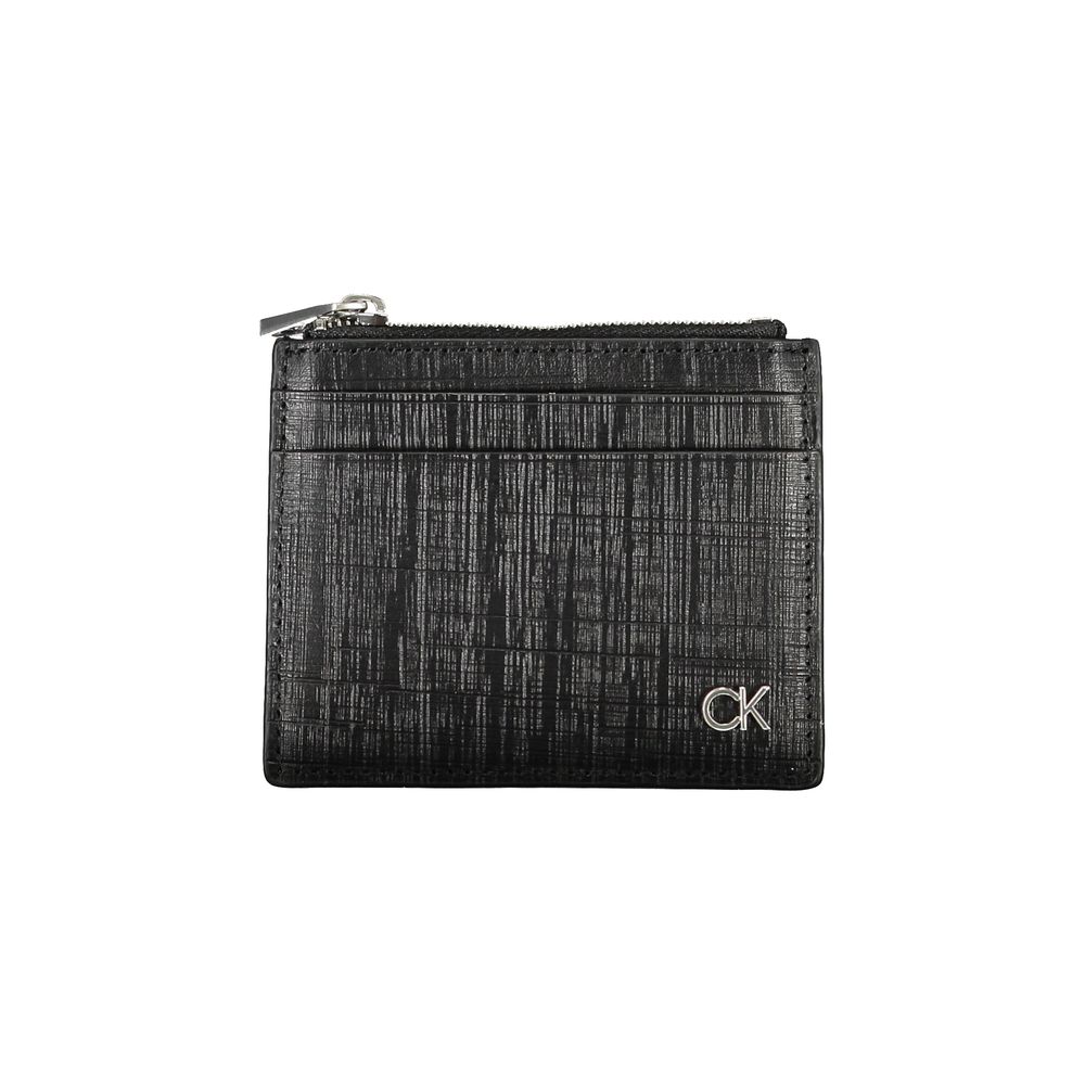 Cartera de piel negra