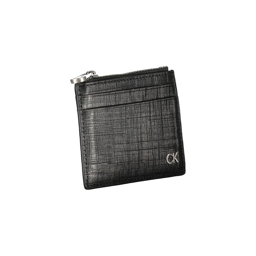 Cartera de piel negra