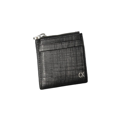 Cartera de piel negra