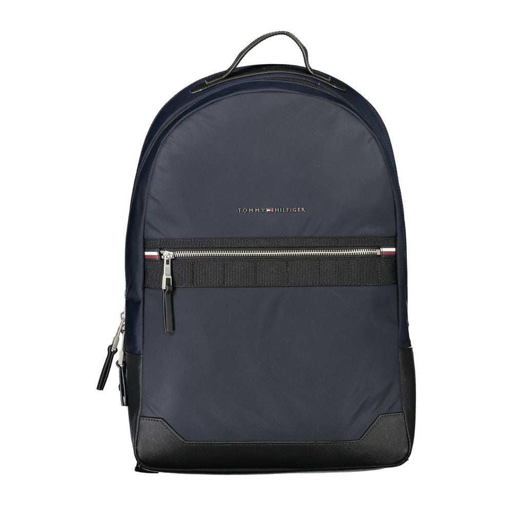Mochila de poliéster azul