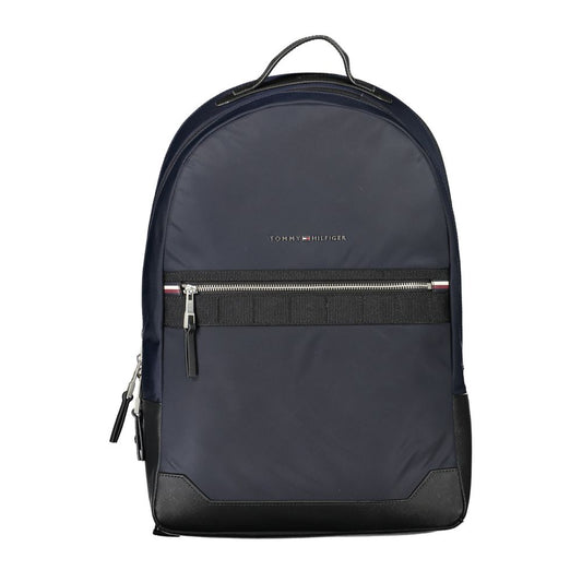Mochila de poliéster azul