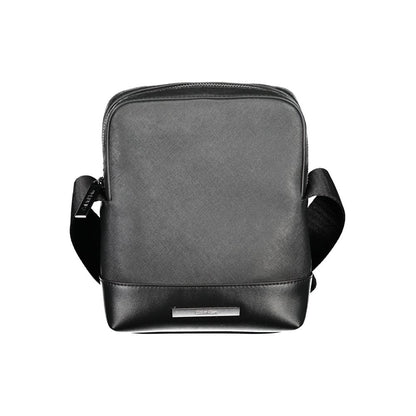 Bolso bandolera de poliéster negro
