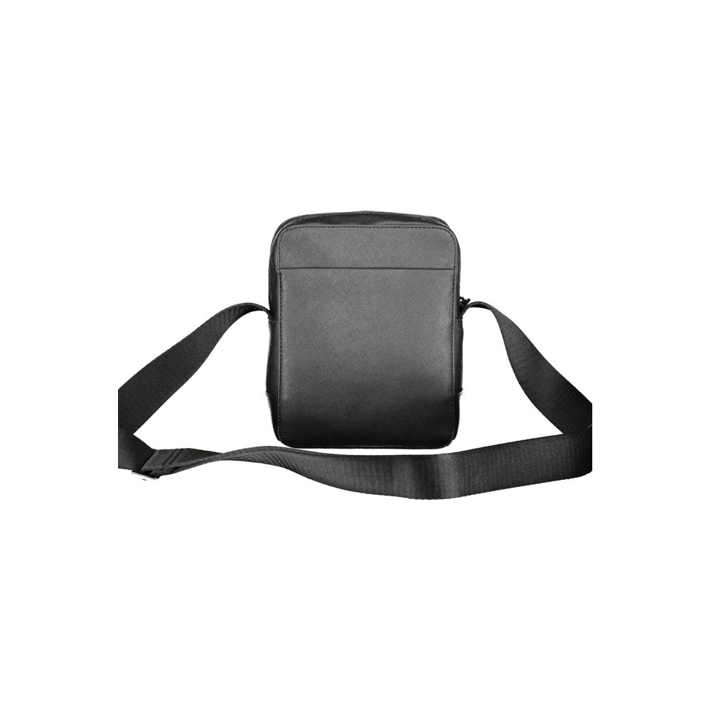 Bolso bandolera de poliéster negro