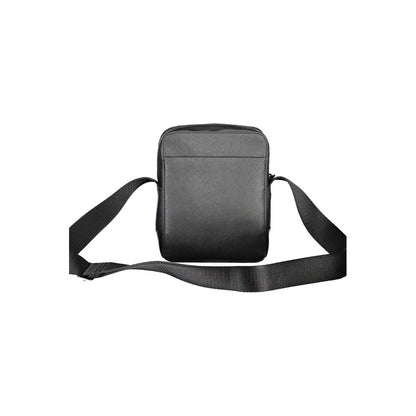 Bolso bandolera de poliéster negro