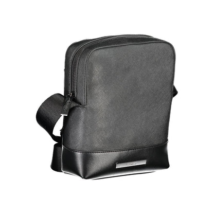 Bolso bandolera de poliéster negro