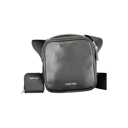 Bolso bandolera de poliéster negro