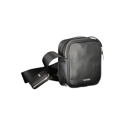 Bolso bandolera de poliéster negro