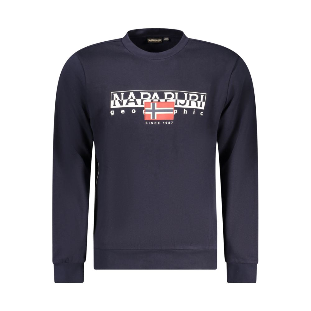 Jersey azul de algodón