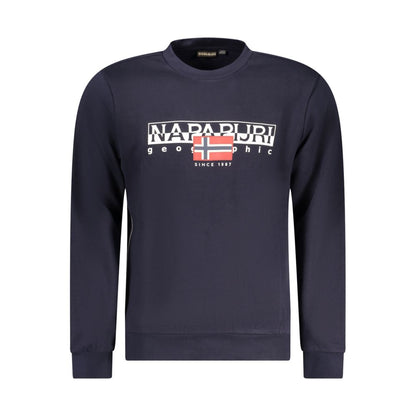 Jersey azul de algodón