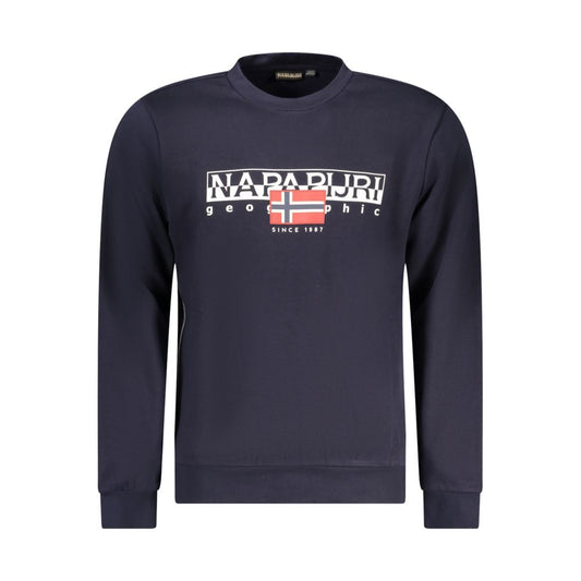Jersey azul de algodón