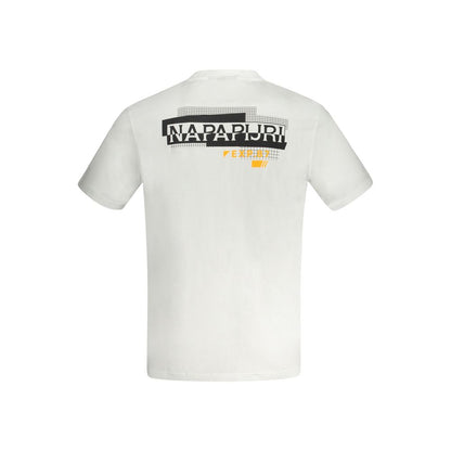 Camiseta blanca de algodón