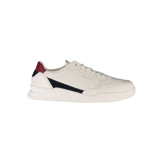 White Polyester Sneaker