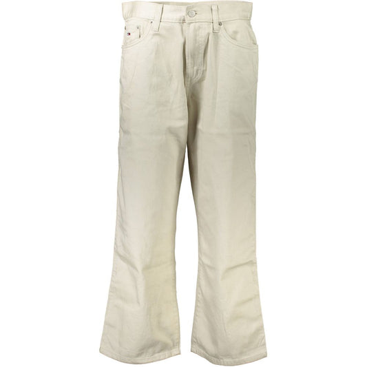 Vaqueros y pantalones de algodón beige