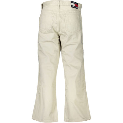Vaqueros y pantalones de algodón beige