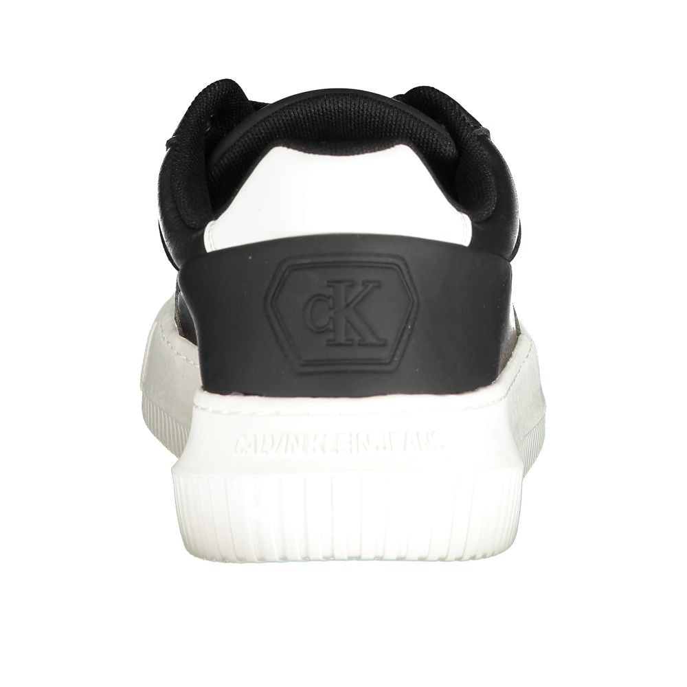 Black Polyester Sneaker