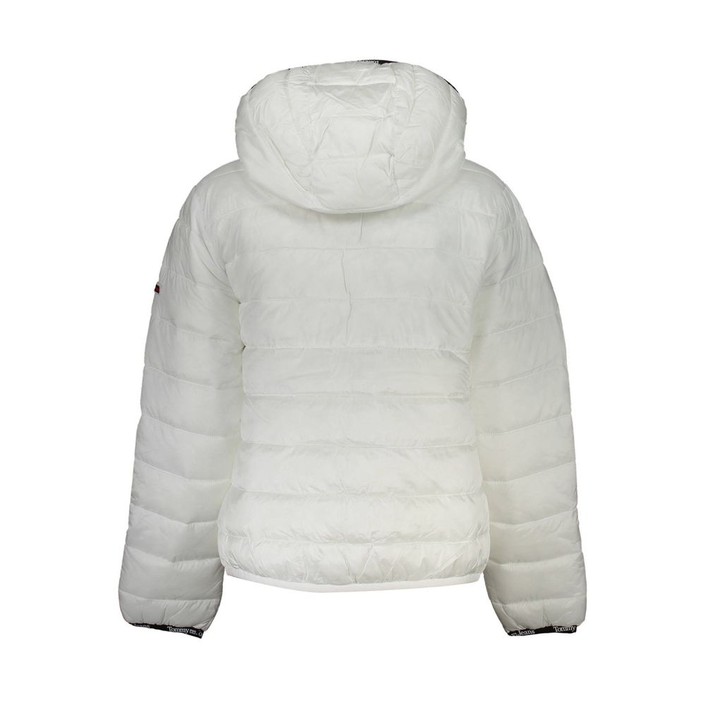 Chaquetas y abrigos de poliéster blanco