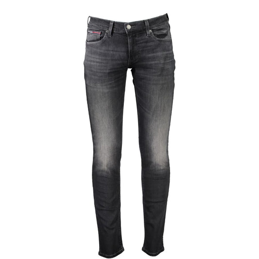 Vaqueros y pantalones negros de algodón