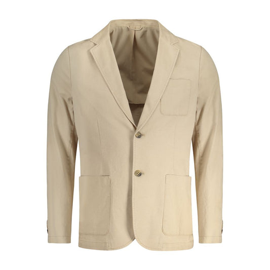 Chaqueta de algodón beige