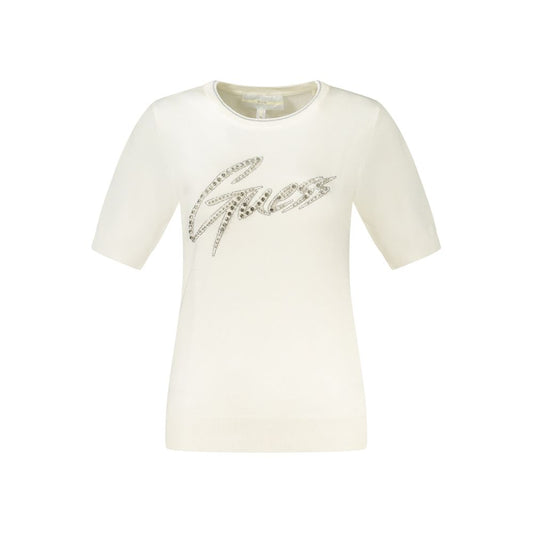 Jersey blanco de viscosa