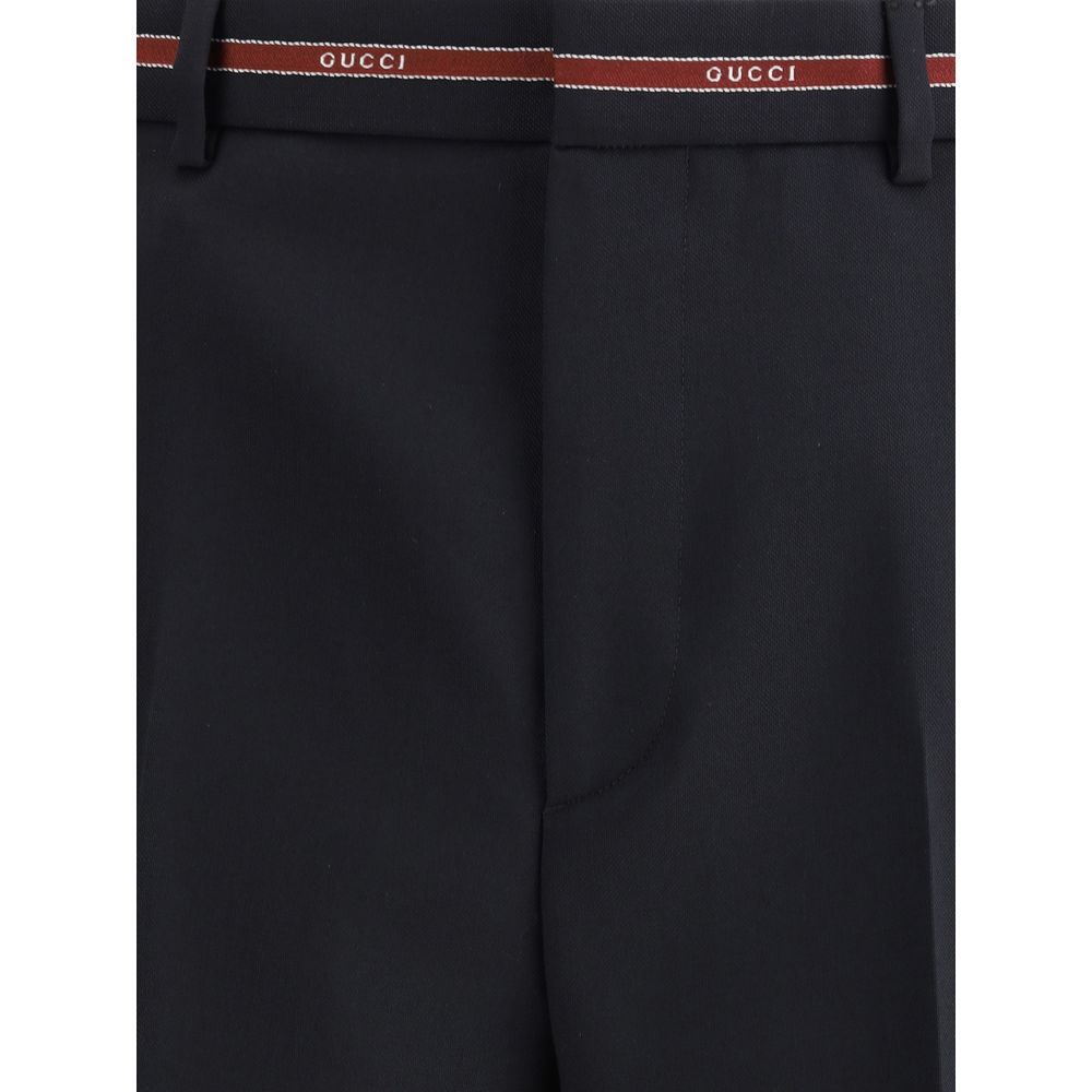Selvedge detail Wool Pants