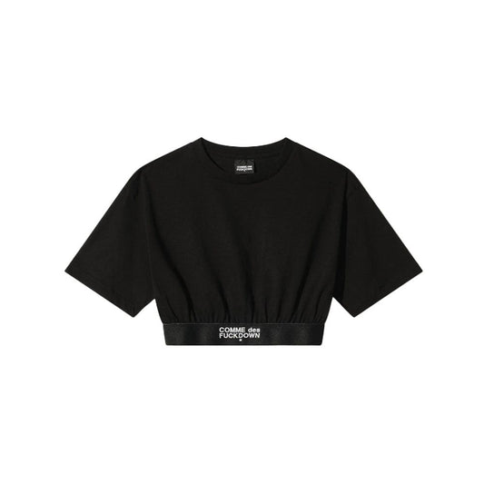 Tops y camisetas de algodón negro