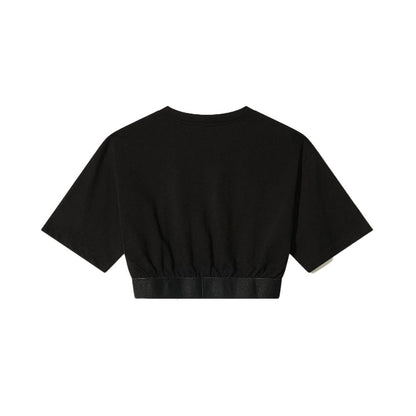 Tops y camisetas de algodón negro