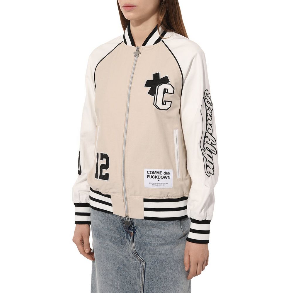 Beige Cotton Jackets & Coat