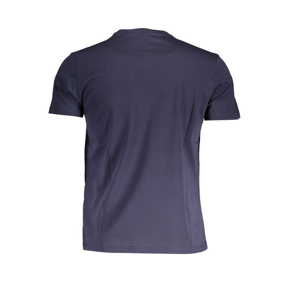Camiseta azul de algodón