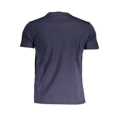 Camiseta azul de algodón