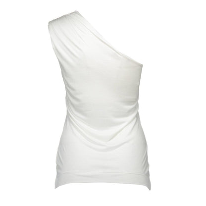 White Elastane Tops & T-Shirt