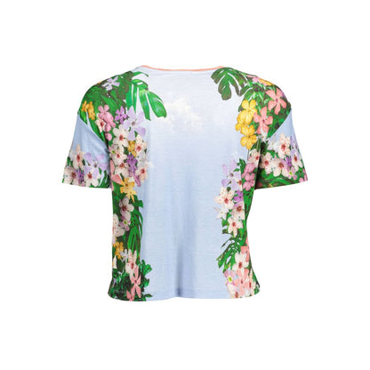 Blue Linen Tops & T-Shirt
