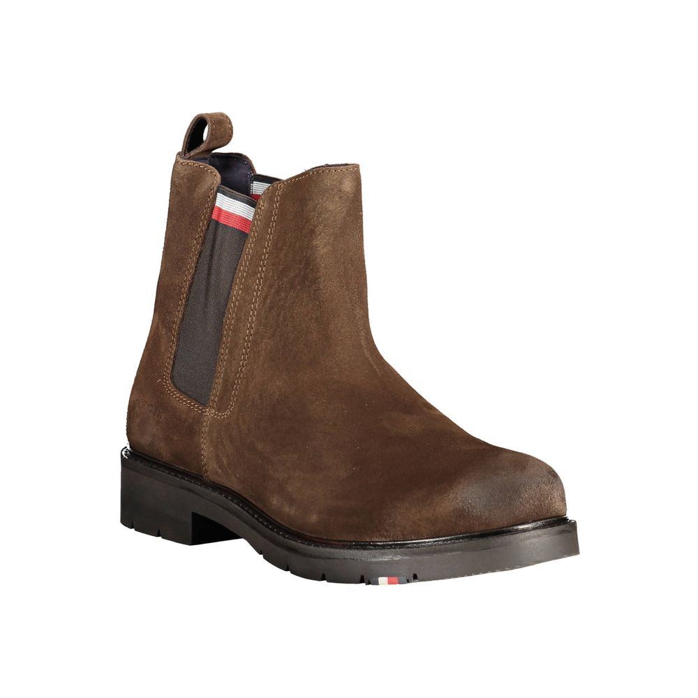 Bota de poliéster marrón