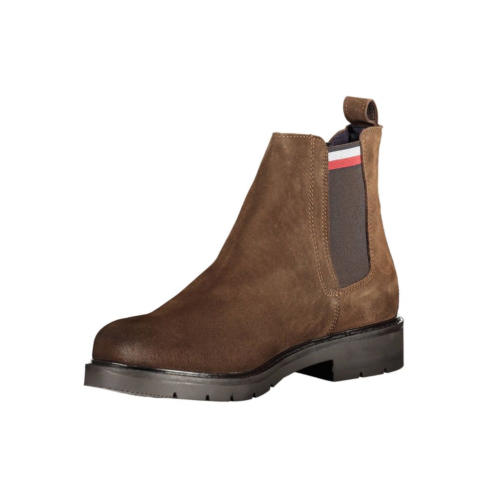Bota de poliéster marrón