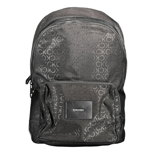 Black Polyester Backpack