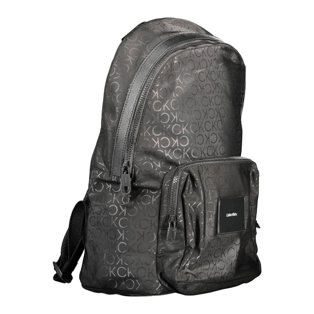Black Polyester Backpack
