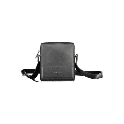 Bolso bandolera de poliéster negro