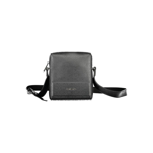 Bolso bandolera de poliéster negro