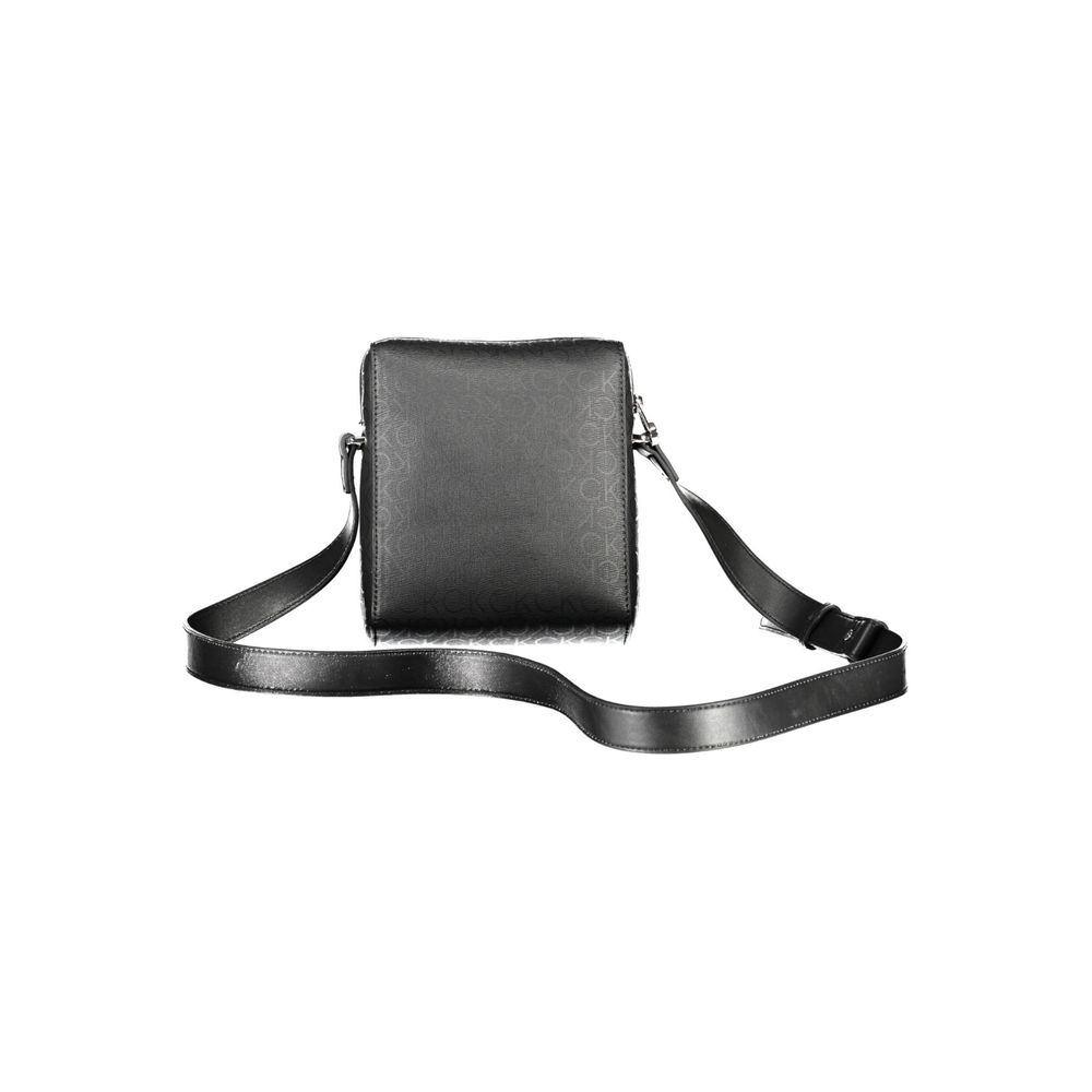 Bolso bandolera de poliéster negro