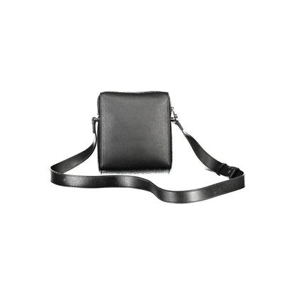 Bolso bandolera de poliéster negro