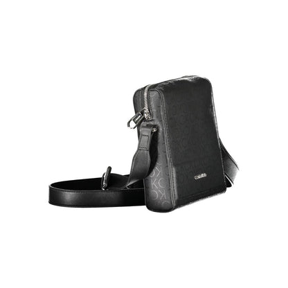 Bolso bandolera de poliéster negro